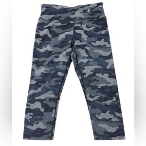 CALVIN KLEIN performance High Rise navy gray Camo Leggings Sz‎ medium